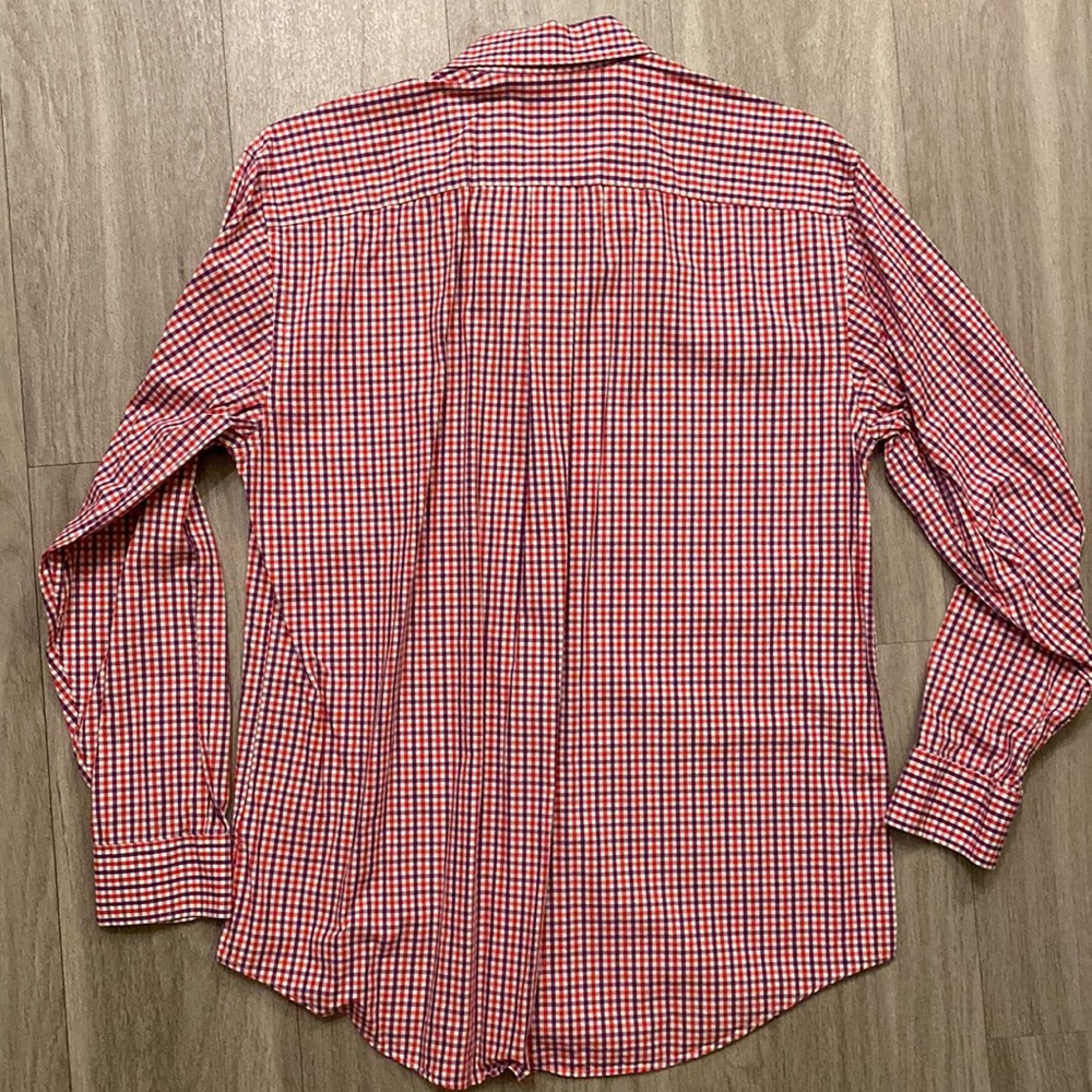Plaid Vineyard Vines Whale Button Down Shirt - Picture 2 of 3